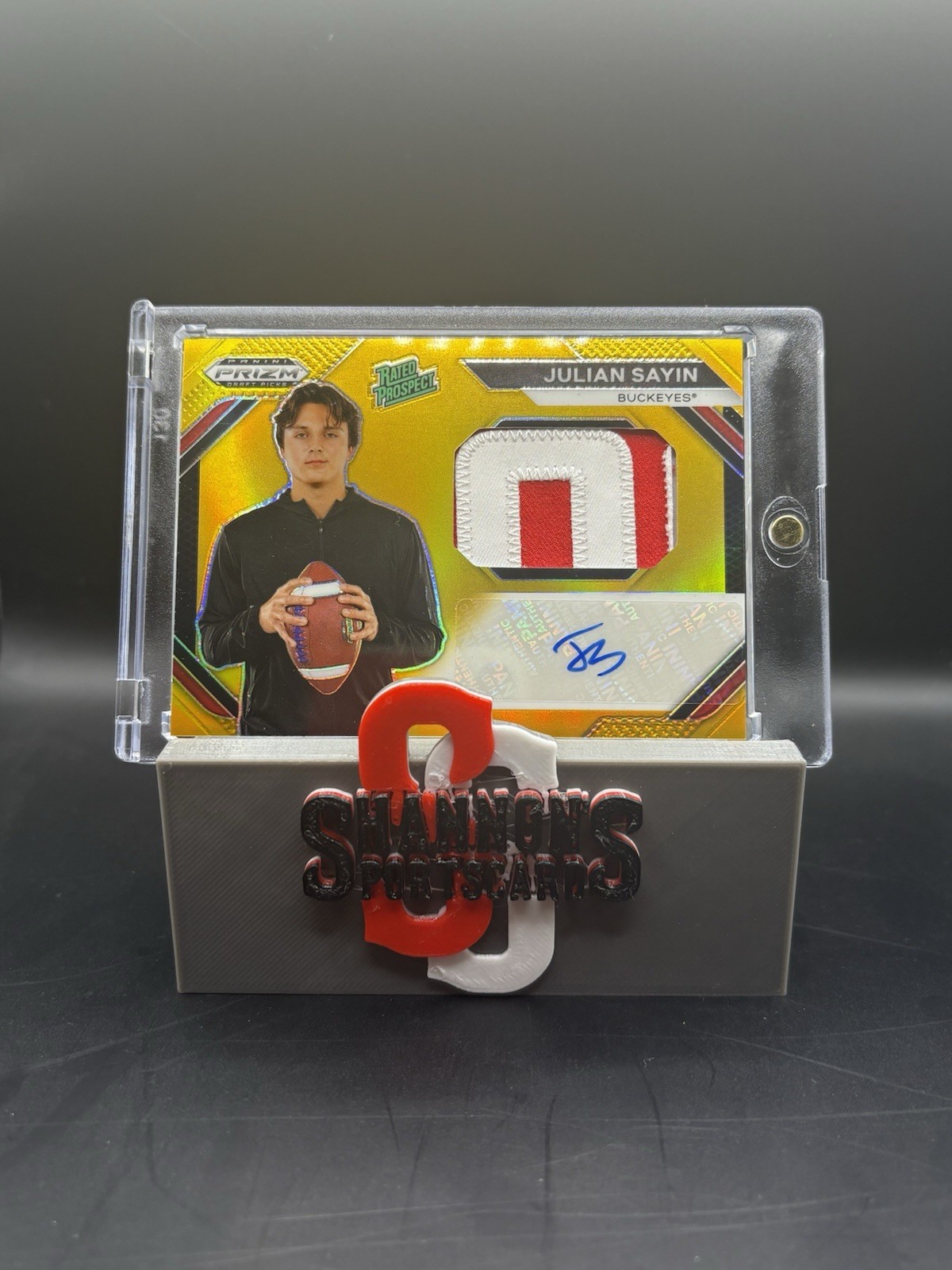 2024 Panini Prizm Draft Picks Julian Sayin True Gold Patch Auto /10 Ohio State