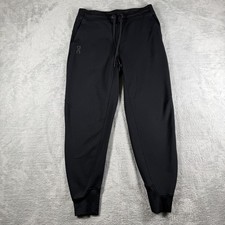 On Pants Mens Small Black Run On Clouds Sweatpants Joggers Athletic Gym Running
