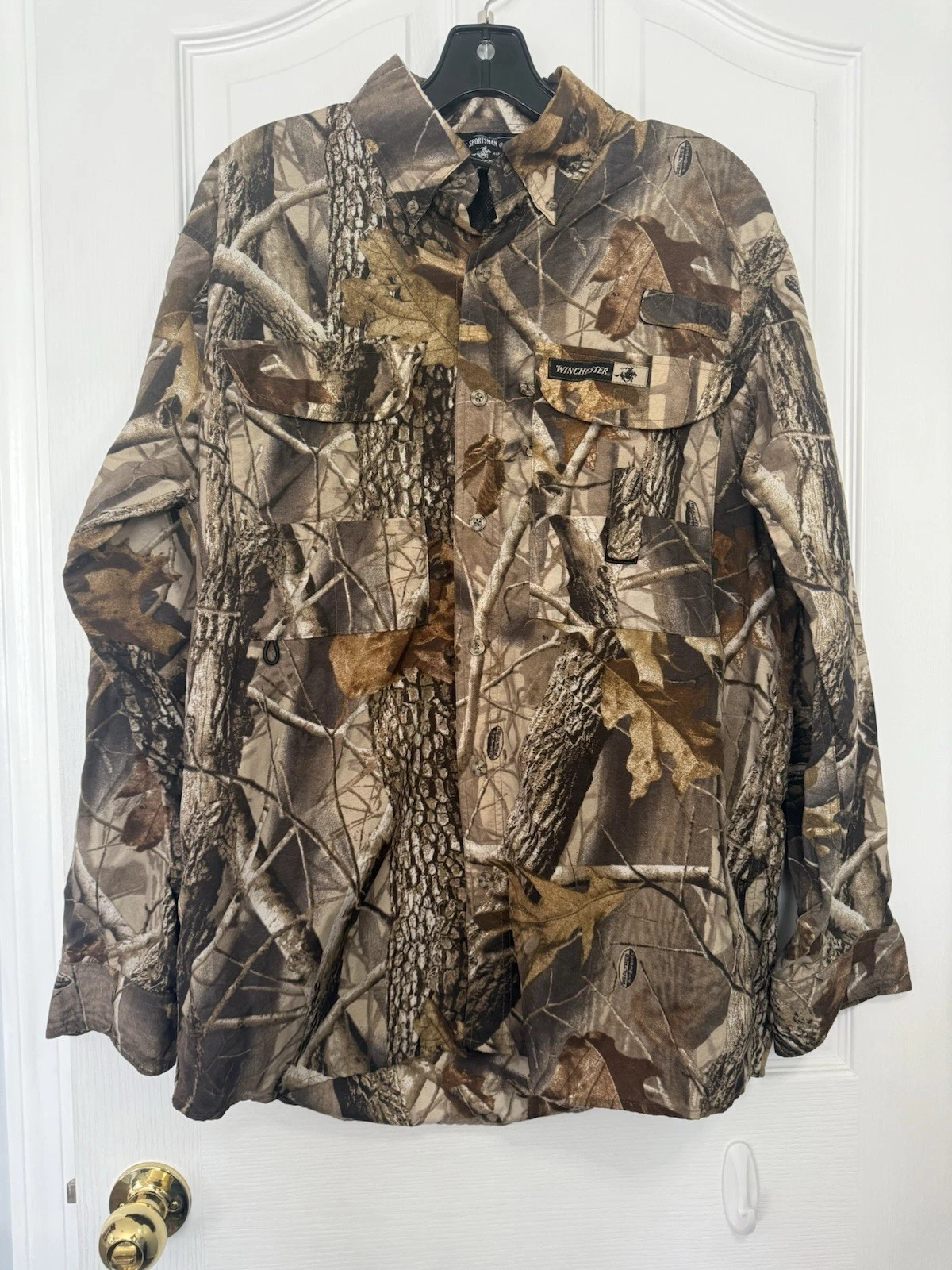 Mossy Oak Winchester Rugged Outdoor Long Sleeve Shirt Medium