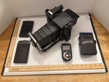 Graflex 2x3 Speed Graphic Camera w/ Optar 4.5, RH-8 Back, Film Holders, Meter