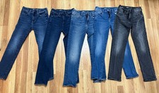 Old Navy Boys Size 14 slim, slim fit jeans Lot of 5 pairs - Excellent shape