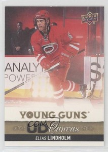 2013-14 Upper Deck UD Canvas Young Guns Elias Lindholm #C99 Rookie RC