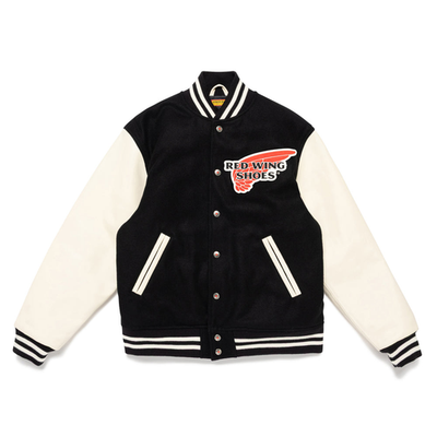 HUMAN MADE x RED WING Varsity Jacket Black XX30JK001 | eBay