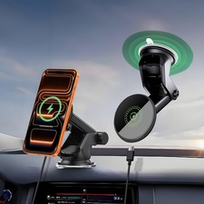 30W Magnetic Car Wireless Charger Phone Mount Bracket For iPhone Duo 18Pro 17 16