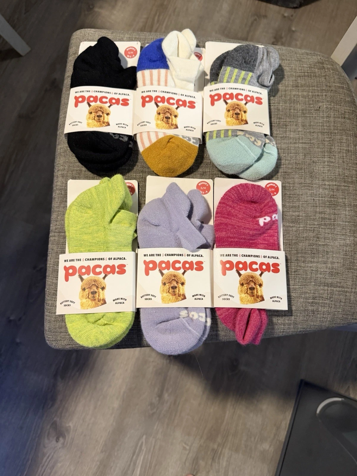Pacas Low Cut Women’s Socks Alpaca Butterfly Soft Multicolor 6 Pair