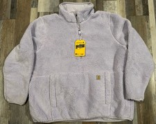 NWT Carhartt Loose Fit Fleece Pullover Women  s 0J6470-W Lavender Size XL 16-18 