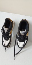 Nike Air Force 1 '07 LV8 Athletic Club Sneakers: black, white university gold