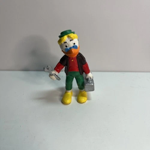 Disney Ducktales Gyro Gearloose Figure Bully PVC 1984 Gear Vintage Figurine