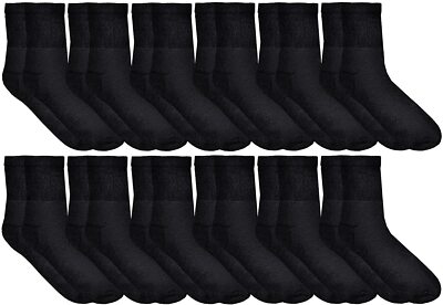 Yacht & Smith Men's Diabetic Neuropathy Edema Cotton Crew, Ankle, Medical Sock