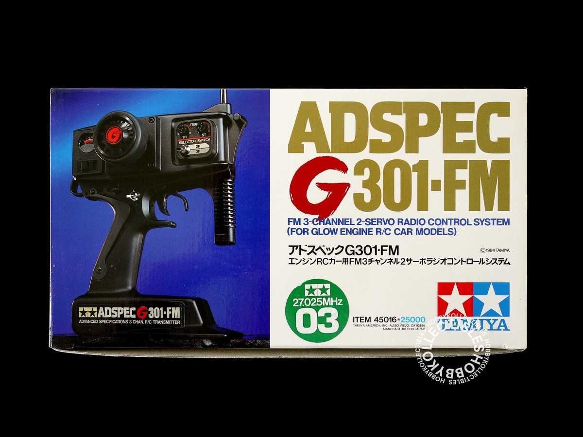 Tamiya RC Adspec G301-FM 3 Channel 2 Servo Radio Control Tamiya RC Adspec G301-FM 3 Channel 2 Servo Radio Control