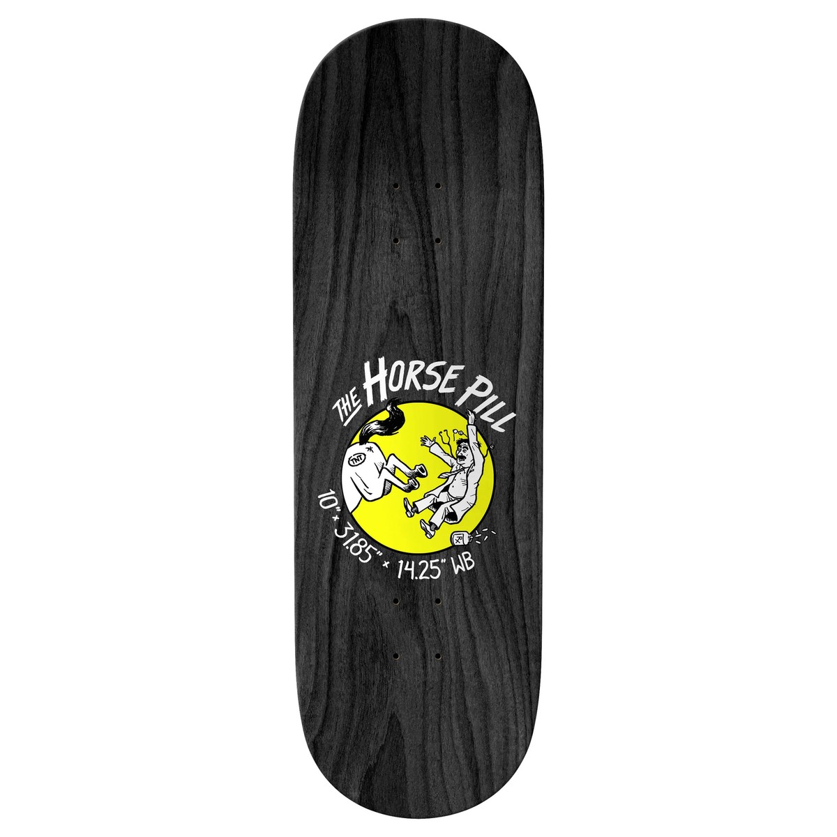 スケートボード ANTI HERO HORSE PILL Anti Hero Skateboard Deck Shaped Eagle Horse Pill Yellow 10