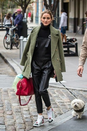 KHAKI WOOL SHORT CASUAL BUTTONS COAT 