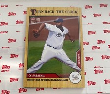 2020 TOPPS NOW TURN BACK THE CLOCK CARD MILWAUKEE BREWERS CC SABATHIA #182 Brand