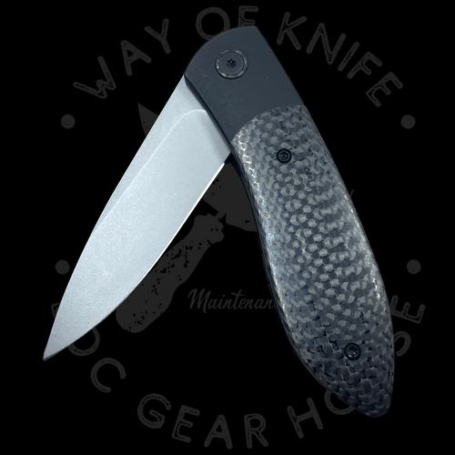 Ohlone Pocket Knife Butron Framelock Carbon Fiber Titanium Folding 20CV K001CFB