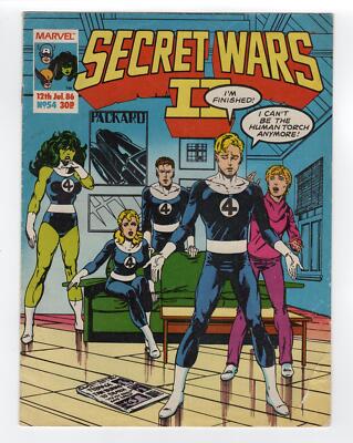 1985 MARVEL SUPER HEROES SECRET WARS II #3 FANTASTIC FOUR #285 COVER KEY RARE UK