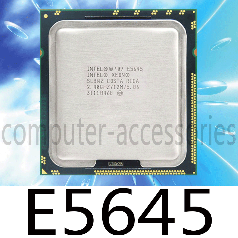 Processeur Intel Xeon E5645 – 2.40 GHz, Socket LGA1366, 6 Cœurs, Occasion France