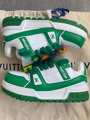 Louis Vuitton SS23 LV Trainer Maxi Green 1AB8SF Men Size US 6.5 NEW 🚚✅