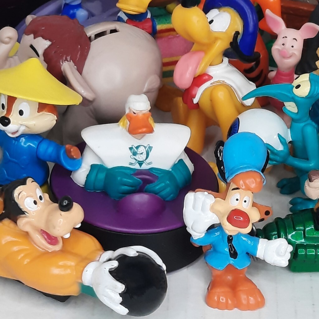 All Disney Figures Some Vintage 90s Kid Toys Junk Drawer Villain Movie