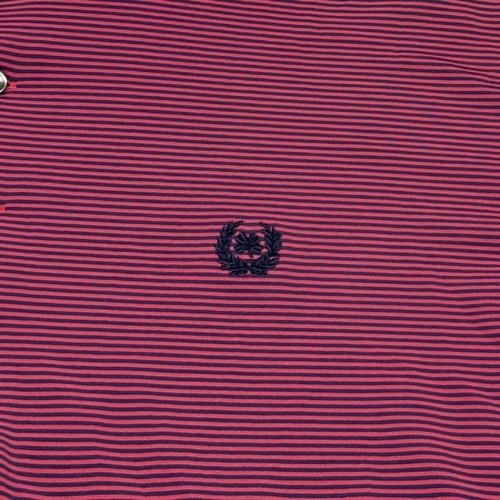 Greyson Polo Golf Shirt Performance Striped Wolf Short Sleeve Pink Blue Men's XL - Picture 5 of 11