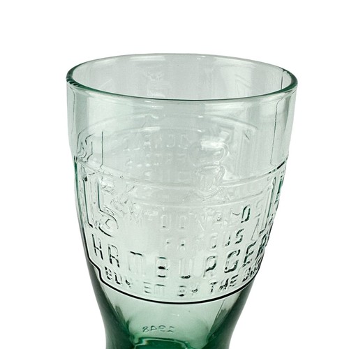 Vintage McDonalds 1948 Famous 15 Cent Hamburger Collectible Green Glass 6.75" - Picture 13 of 20