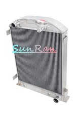 4row Radiator For 1932 Ford Hi-boy Hot Rod Chevy Engine V8 Atmt Aluminum Mc3132