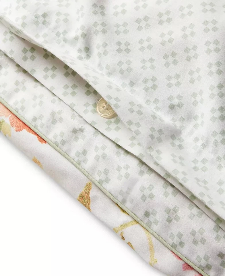 Ralph Lauren Marguerite Floral Duvet Cover 3-Pcs Set $385 Green Multi Queen - Image 4 of 4