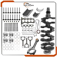 G4FJ 1.6L Engine Overhaul Rebuild Kit w/Crankshaft Rods Intake Valve For Hyundai