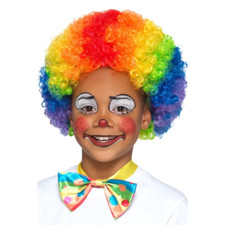 Clown Wig Multi Coloured Clowns Afro Wig Fancy Dress Accessory
