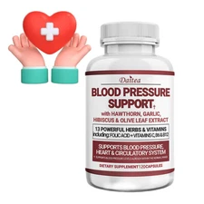 Premium Blood Pressure Support Supplement - Supports Heart Health - 120 Capsules