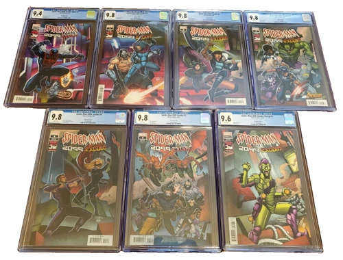 Spider-Man 2099: Exodus Ron Lim Connecting Covers. #1, #2, #3, #4, #5.CGC Graded