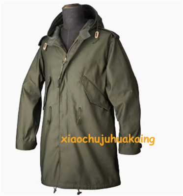 【massnoun】M-51 BELTED FISHTAIL COAT WW2 U.S. Army M1951 Fishtail M51 Parka Replica Military Mens
