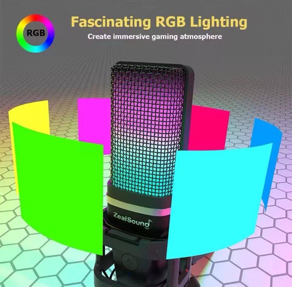 Zealsound RGB USB Gaming Microphone - Image 2 of 4
