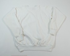 Thunderbird Sportswear Sweatshirt Womens M White Vintage 80s Made In USA