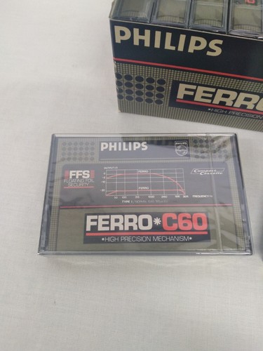 Cassettes Audio Philips Ferro C60 Neuve - Photo 3/6