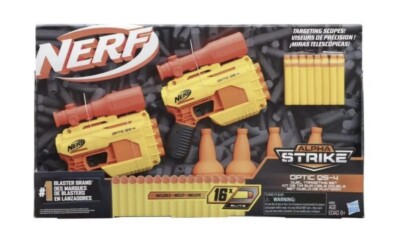 Nerf Alpha Strike Optic QS-4 Duel Targeting Set (gelb) - Brandneu