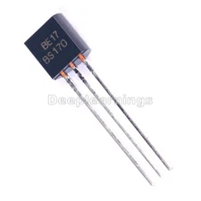 10PCS NEW MOSFET Transistor ON(ONSEMI)​/MOTOROLA/​FAIRCHILD TO-92 BS170 BS170G