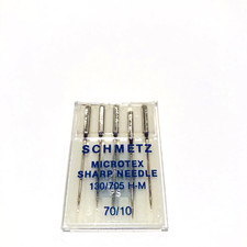 Schmetz Microtex Sharp Needles 130 / 705 H-M Home Personal Sewing Machines 70/10