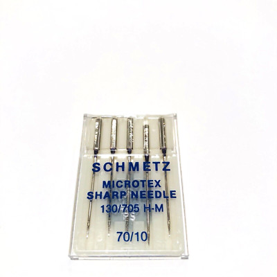 Schmetz Microtex Sharp Needles 130 / 705 H-M Home Personal Sewing Machines 70/10