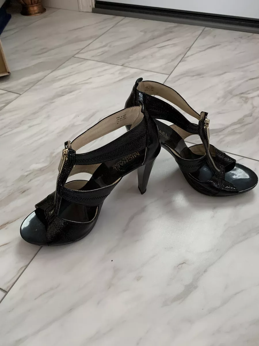 Michael kors berkley sales t strap black