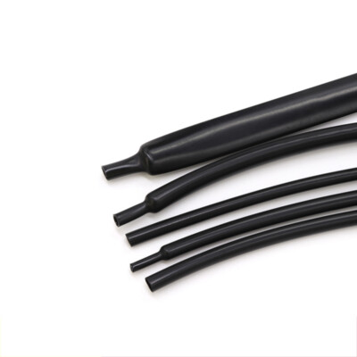 2:1 Heat Shrink Tubing Electrical Sleeving Cable Heatshrink Tube Black 1mm-20mm