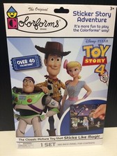 COLORFORMS DISNEY TOY STORY 4 ADVENTURE STORY W/ 41 Shapes / 3 Scenes NEW