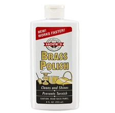 HOPE'S Brass Polish and Cleaner - Protective Tarnish Remover - Great Brass