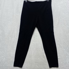 Liverpool Woman s Size 14 Black Multi Plaid Stretch Pull On Tapered Leg Pants