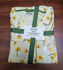 New Duluth Trading Co. Womens Cotton Knit Printmaker Pajama Set Size XL