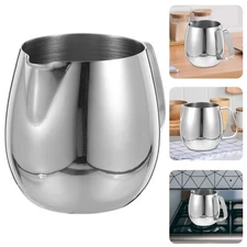 Milk Frother Cup Stainless Steel Creamer Frothing Pitcher Espresso