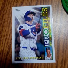 Pete Crow- Armstrong Topps 2026 ProFiles Insert TP-13 Chicago Cubs Baseball Card