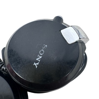 Sony MDR-Q68LW Retractable Clip On Headphones Black Vintage Y2K