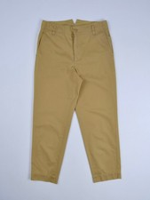 Men's GOLDEN GOOSE Khaki Sand Cotton Regular Chino Pants Size S made in Italy