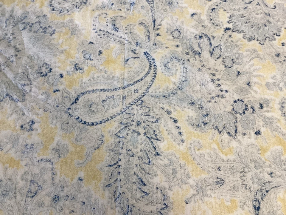 Nuevo 2 fundas de almohada estándar Ralph Lauren Marisa azul/amarillo 100 % algodón Foto 3 de 4