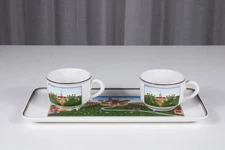 Two Tea Cup Tray, Naïf Series, Gérard Laplau for Villeroy & Boch